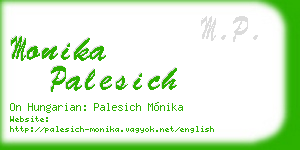 monika palesich business card